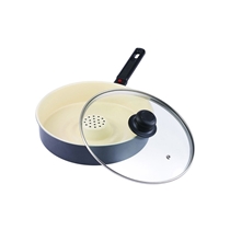 Dry Cooker Pan with Ceramic Coating and Removable Handle