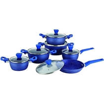 12 Pcs Nano Non-stick Coating Forged Die-cast Cookware Set