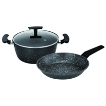 3 Pcs Nano Non-stick Coating Forged Die-cast Cookware Set