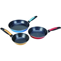 3 Pcs Luxury Non-stick Fry Pan set with Color Indicator Handle