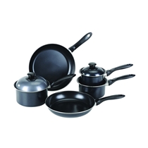 8 Pcs Non-stick Cookware Set with Metal Cover