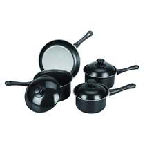 7 Pcs Non-stick Cookware Set with Metal Cover