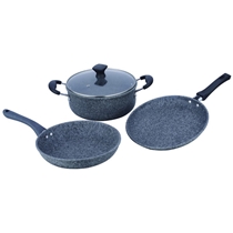 4 Pcs Forged Die-cast Granite Coating Cookware Set