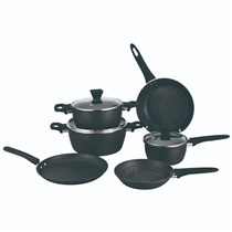9 Pcs Nano Non-stick Coating Forged Die-cast Cookware Set